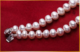 11-13mm Freshwater Pearl necklace strand white large pearl 18