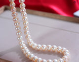 11-13mm Freshwater Pearl necklace strand white large pearl 18