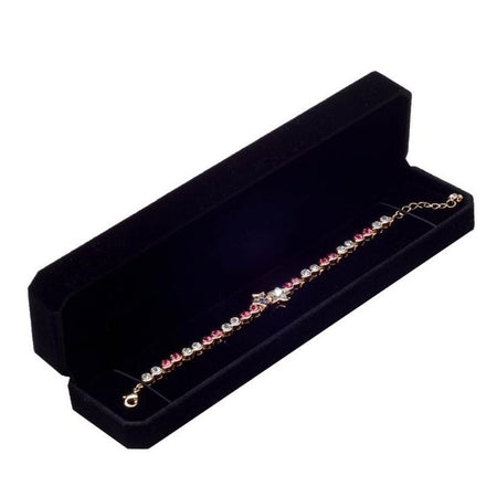 Lily Treacy PU Leather Red Ring Box case with LED light Proposal Engagement Gift