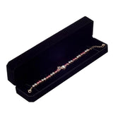 Lily Treacy Deluxe Black Velvet Bracelet Necklace Watch Box Case Pendant Chain Gift Packaging