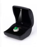Lily Treacy PU Leather Jewelry Ring earrings box case with LED light, lighted jewelry box for Proposal Engagement
