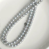 Japanese Akoya Pearl Necklace strand Silver Matama 14K solid gold bridal wedding 18