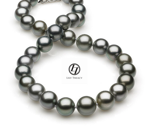 LILY TREACY 10-14MM TAHITIAN PEARL GRADUATE STRAND IRINE NECKLACE