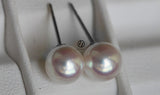 Japanese Akoya Saltwater Pearl 18K Solid yellow, white or rose gold Stud Earrings 8.5-9mm; 9-9.5mm or 9.5-10mm Bridal June birthstone by Lily Treacy