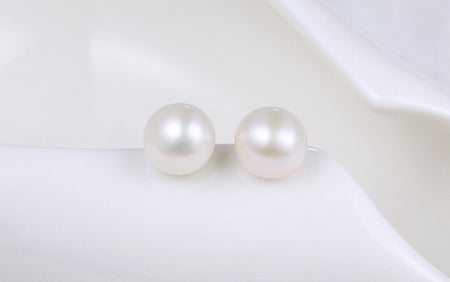 7-8mm white Freshwater Pearl 3 Row Necklace with Mother of Pearl Flower Clasp