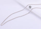 18K Solid Yellow White Gold Diamond-cut Square Spiga Wheat Chain 18