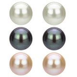 9-10mm Genuine pink Freshwater Pearl Stud Earring w/ Sterling Silver Back gift