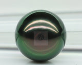 Lily Treacy 10-11mm Tahitian black Pearl Diamond 14K white gold ring sz 7