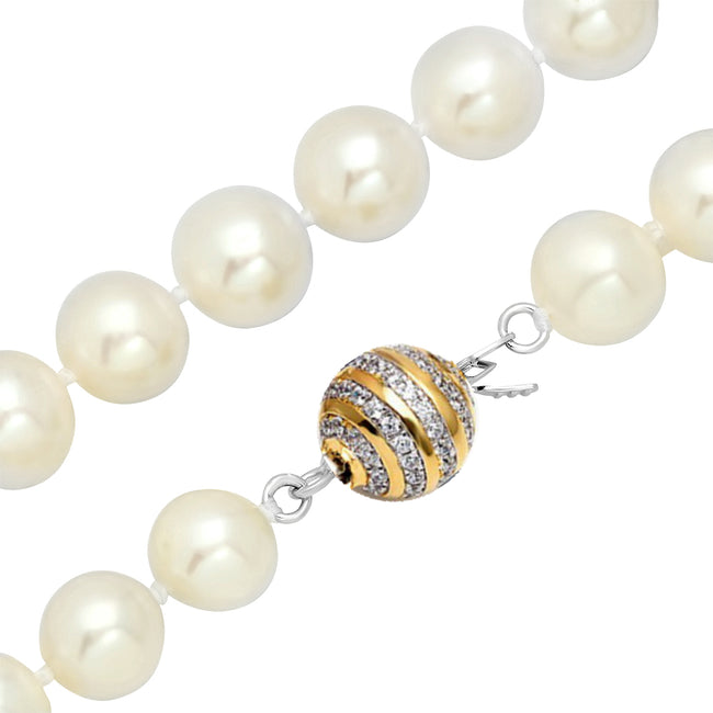 8-9mm Freshwater Pearl  Necklace Strand White 18" wedding bridal gift
