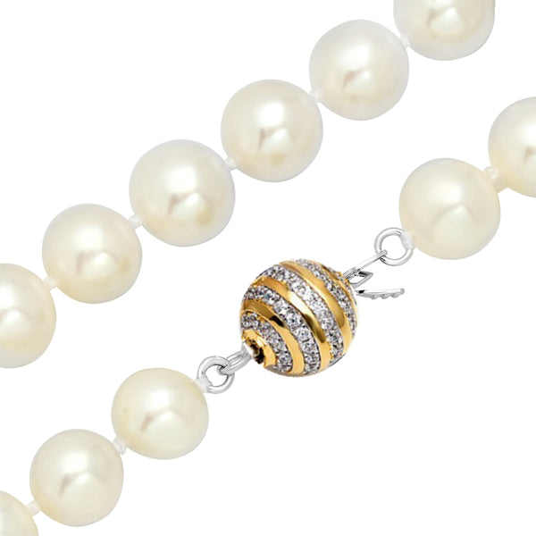 8-9mm Freshwater Pearl  Necklace Strand White 18" wedding bridal gift