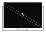 S925 TOP QUALITY Sterling Silver 18K Yellow White Rose Gold Vermeil Box Chain Necklace