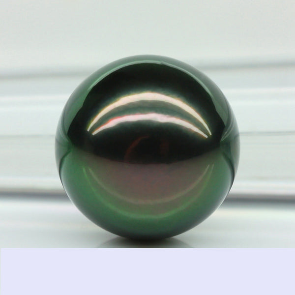 Tahitian Black Pearl 11-12mm 18K White Gold Adjustable Pendant Necklace Up to 20" by Lily Treacy