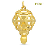 clasp for necklace or bracelet jewelry making DIY star sign 18K Yellow Gold on 925 Sterling Silver