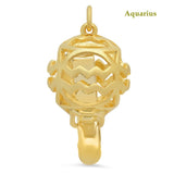 clasp for necklace or bracelet jewelry making DIY star sign 18K Yellow Gold on 925 Sterling Silver
