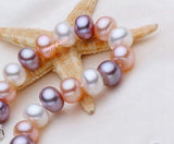 9-10mm Freshwater Pearl Bracelet 925 Sterling Silver Clasp 8.5