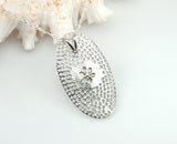 11-12mm White Freshwater Pearl Sterling Silver Pendant Necklace Chain bridal 18