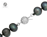 Lily Treacy Black Freshwater Pearl Strand Necklace 18