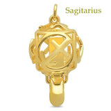 clasp for necklace or bracelet jewelry making DIY star sign 18K Yellow Gold on 925 Sterling Silver