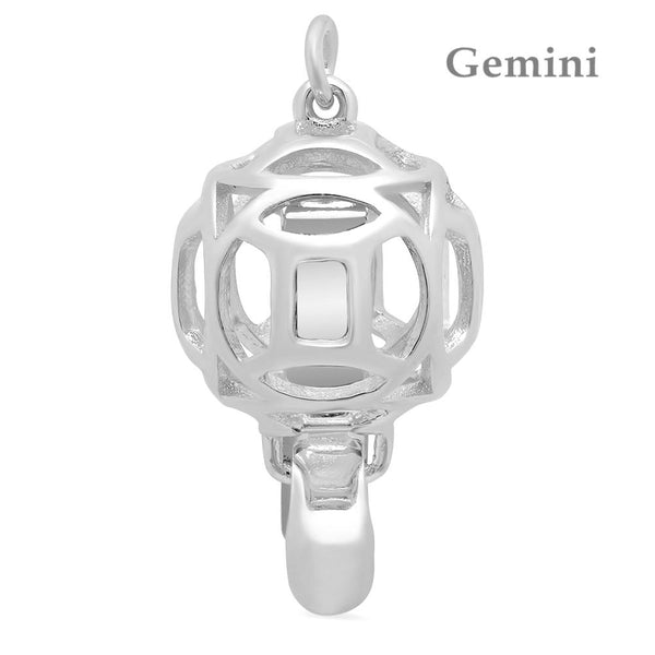 Lily Treacy "Star Sign" 10mm Platinum Plated Sterling Silver Clasp Personalized