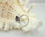 10-11mm white Freshwater pearl 925 Sterling Silver *The Wave* Ring Size 8