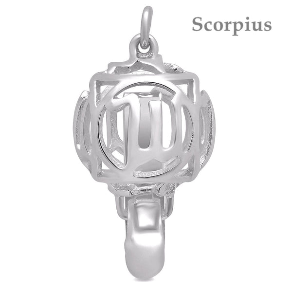 Lily Treacy "Star Sign" 10mm Platinum Plated Sterling Silver Clasp Personalized