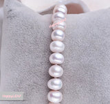9-10mm Freshwater Pearl Bracelet 925 Sterling Silver Clasp 8.5