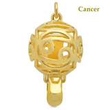 clasp for necklace or bracelet jewelry making DIY star sign 18K Yellow Gold on 925 Sterling Silver