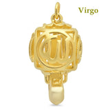 clasp for necklace or bracelet jewelry making DIY star sign 18K Yellow Gold on 925 Sterling Silver