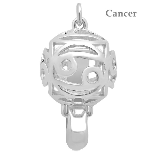 Lily Treacy "Star Sign" 10mm Platinum Plated Sterling Silver Clasp Personalized