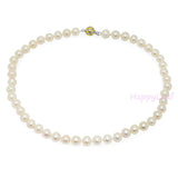 8.5-9.5mm Freshwater Pearl Necklace Strand White 18