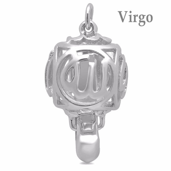 Lily Treacy "Star Sign" 10mm Platinum Plated Sterling Silver Clasp Personalized