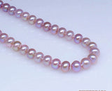 9-10mm Freshwater Pearl white pink purple multi-color Necklace Magnetic Clasp