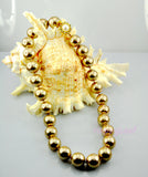 15-16mm Large Top Quality SEASHELL Pearl Strand Necklace white black gold 18