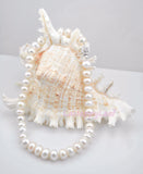 11-13mm Freshwater Pearl necklace strand white large pearl 18