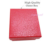 Lily Treacy PU Leather Red Ring Box case with LED light Proposal Engagement Gift