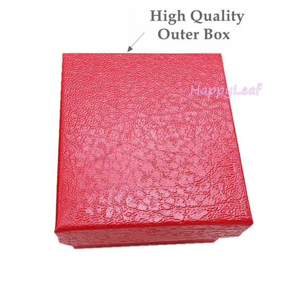 Lily Treacy PU Leather Red Ring Box case with LED light Proposal Engagement Gift