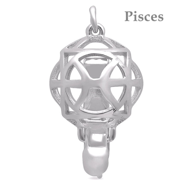 Lily Treacy "Star Sign" 10mm Platinum Plated Sterling Silver Clasp Personalized