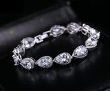 Tennis Bracelet Top CZ Pear Cut 23ctw 6.5