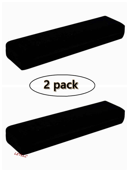 Lily Treacy Deluxe Black Velvet Ring Stud Earrings Or Bracelet Watch Chain box 2 Pack