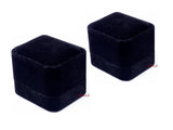 Lily Treacy Deluxe Black Velvet Ring Stud Earrings Or Bracelet Watch Chain box 2 Pack