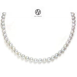 Japanese Akoya Pearl Necklace strand Silver Matama 14K solid gold bridal wedding 18
