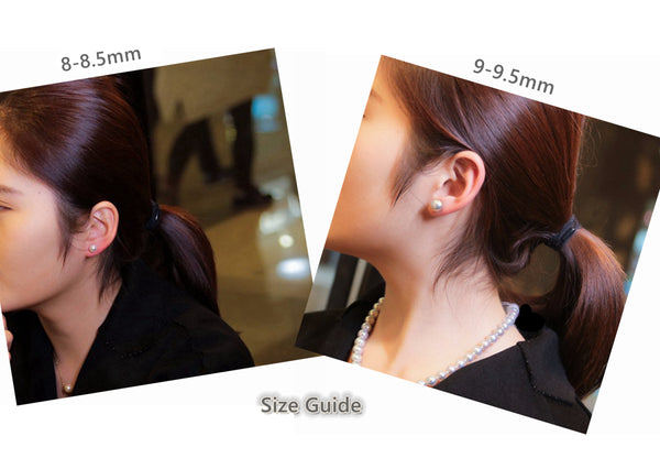 Japanese Akoya Saltwater Pearl 18K Solid yellow, white or rose gold Stud Earrings 8.5-9mm; 9-9.5mm or 9.5-10mm Bridal June birthstone by Lily Treacy