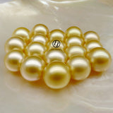 Lily Treacy 10-11mm Golden South Sea Pearl 14K Maria Pendant with Yellow Gold vermeil Chain