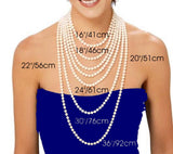 Lily Treacy 9-10mm Freshwater Pearl Metallic multi-color Necklace Strand with Top CZ Fancy Clasp