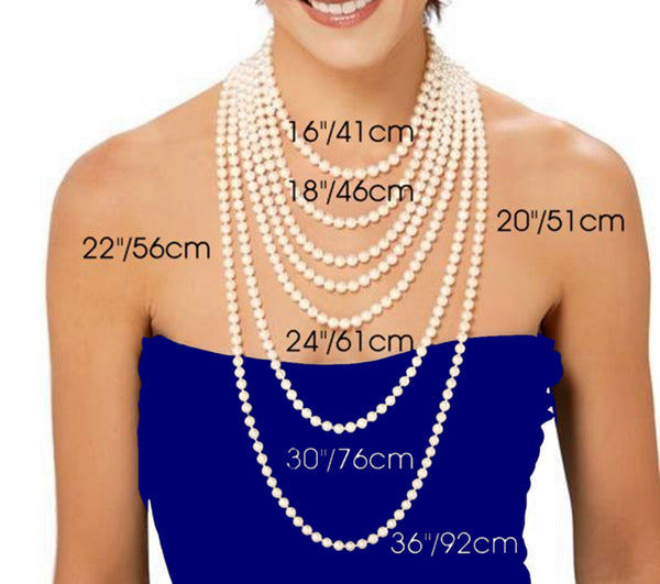 Lily Treacy 9-10mm Freshwater Pearl Metallic multi-color Necklace Strand with Top CZ Fancy Clasp