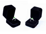 Lily Treacy Deluxe Black Velvet Ring Stud Earrings Or Bracelet Watch Chain box 2 Pack