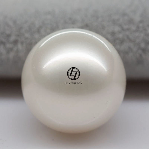 LILY TREACY 13-14MM WHITE SOUTH SEA PEARL DIAMOND CLEO RING Bridal