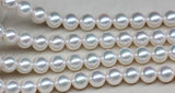 Japanese Akoya Pearl Necklace UNSTRUNG 7-7.5mm/ 7.5-8mm / 8-8.5mm / 8.5-9mm / 9-9.5mm / 9.5-10mm fully drilled Strand WITHOUT clasp for DIY