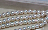 Japanese Akoya Pearl Necklace UNSTRUNG 7-7.5mm/ 7.5-8mm / 8-8.5mm / 8.5-9mm / 9-9.5mm / 9.5-10mm fully drilled Strand WITHOUT clasp for DIY