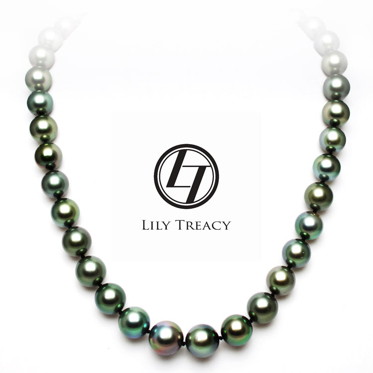 LILY TREACY 10-14MM TAHITIAN PEARL GRADUATE STRAND IRINE NECKLACE
